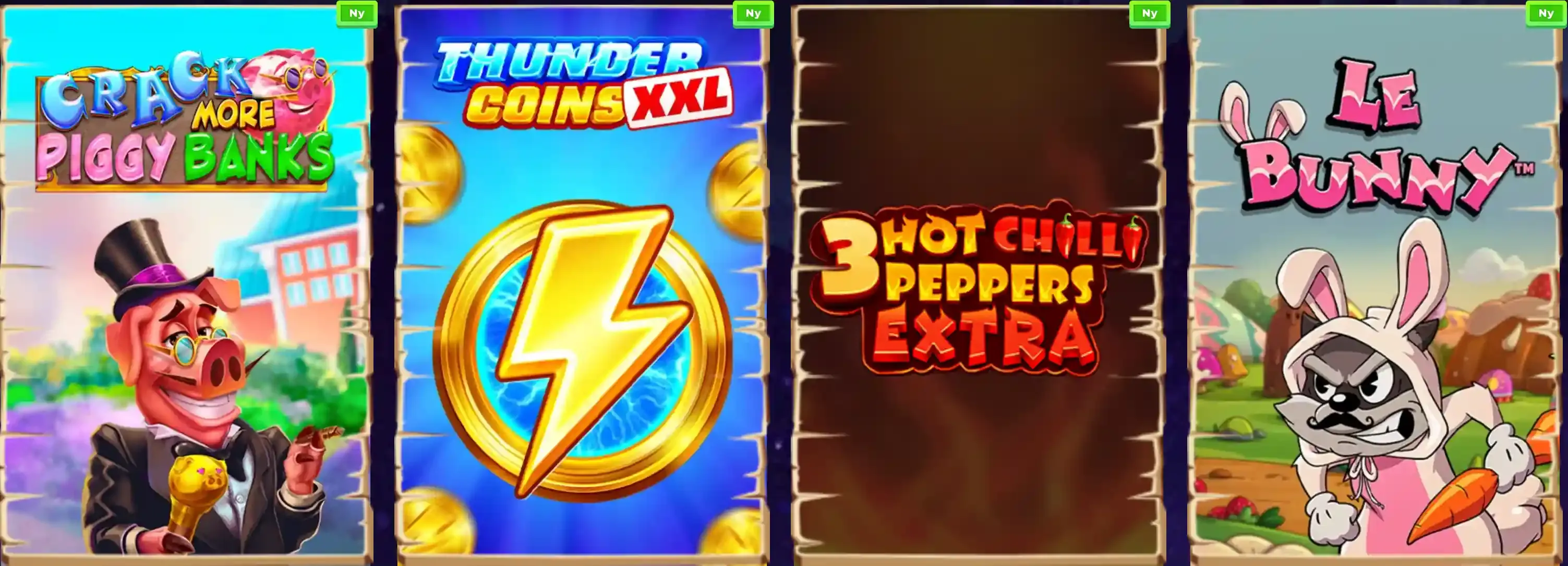 Et utvalg av nye og fargerike spilleautomater i Wazamba sitt enorme spillbibliotek, optimalisert for mobil spilling.